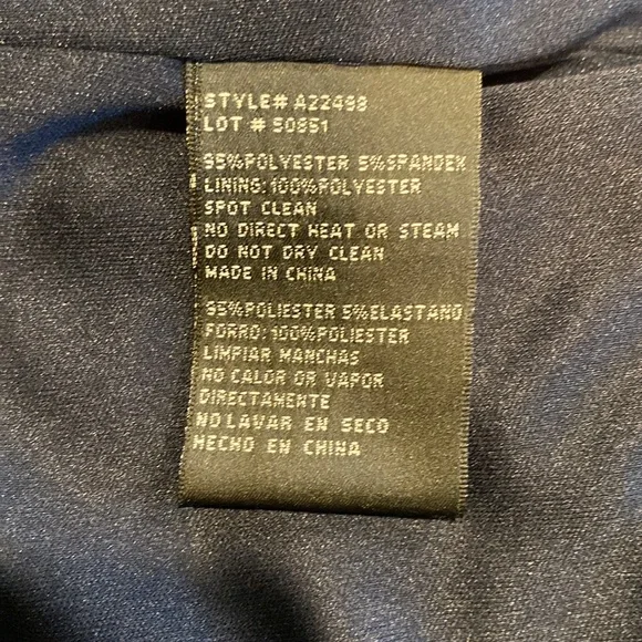 Betsy & Adam formal size 6 flutter dress NWT-navy - Picture 8 of 11